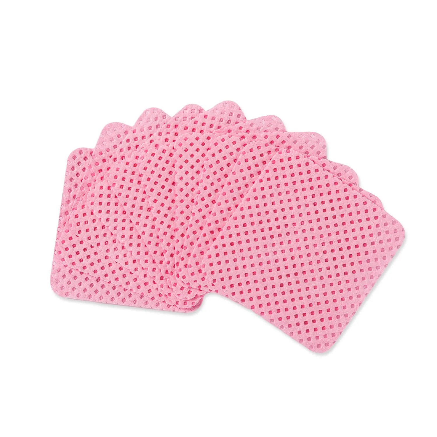 BLUERISE Lint Free Nail Wipes Pink 2500pcs Nail Polish Remover Pads Soft Absorbable Eyelash Extension Glue Cleaning Wipes