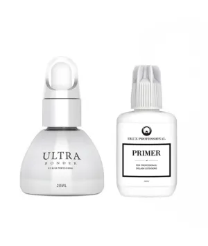 Bonder and Primer Set, Ultra Bonder for Longer Retention, Super Bonder for Longer Retention, Bond and Primer for Eyelash Extensions, Lash Sealant, lash Extension Primer Banana Scent (BOND Primer)
