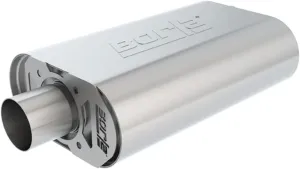 BORLA 400832 CrateMuffler for Ford Small Block H.O. 289/302 (Exc. Coyote 5.0L)/ 351W CID V8 & Big Block Moderate Output 390/427/ 428/460 CID V8 FE 2.5" Offset/Center 14"x4.35"x 9.10" Body ATAK.