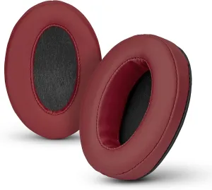 Brainwavz Angled Memory Foam Earpad - Suitable for Large Over The Ear Headphones - AKG, HifiMan, ATH, Philips, Fostex (Dark Red)