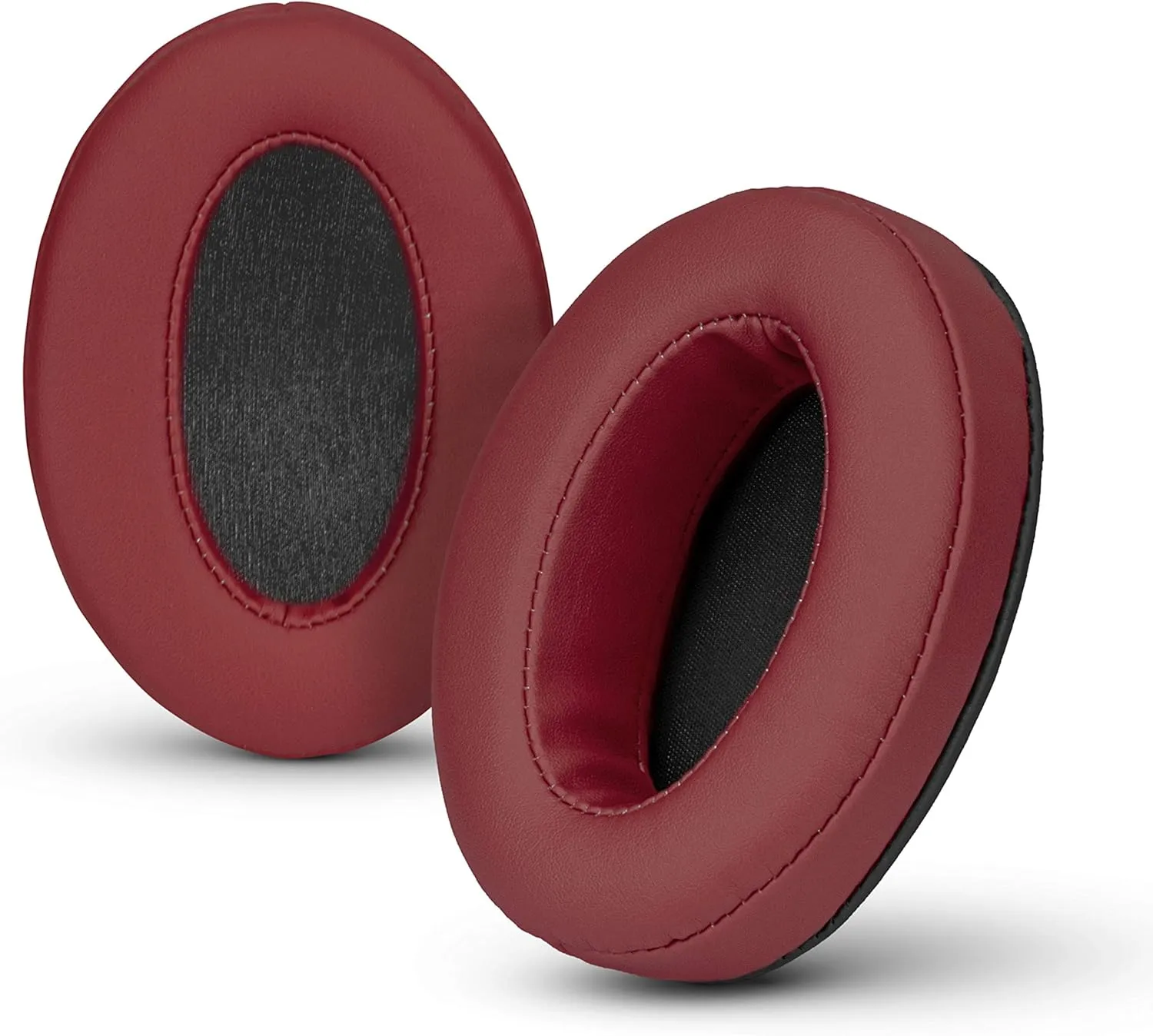 Brainwavz Angled Memory Foam Earpad - Suitable for Large Over The Ear Headphones - AKG, HifiMan, ATH, Philips, Fostex (Dark Red)