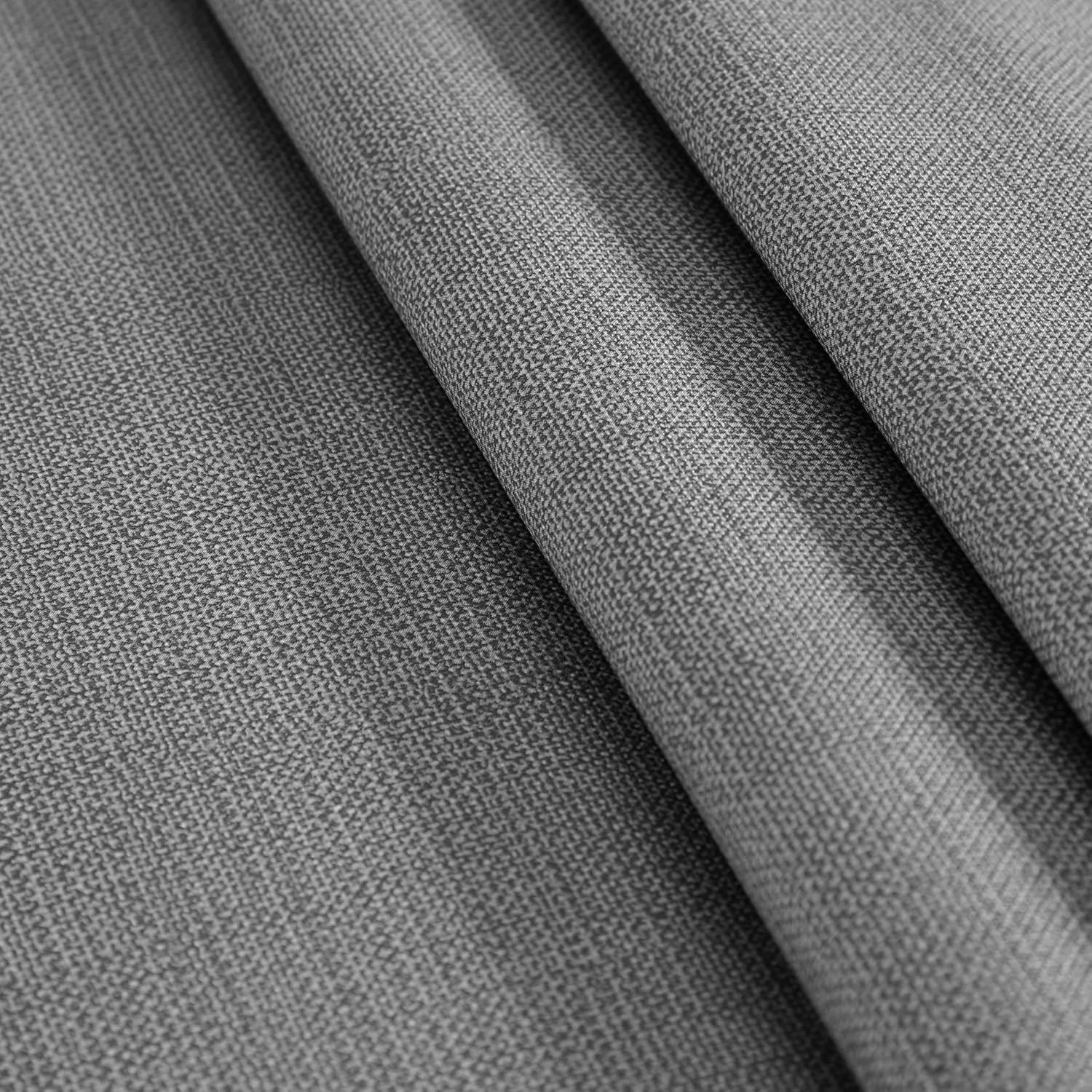 Cafe Hotel Linen Look Solid Color Heavy 4 Gauge Vinyl Flannel Backed Tablecloth, Indoor/Outdoor Wipe Clean Tablecloth, 52 Inch x 52 Inch Square, Grey