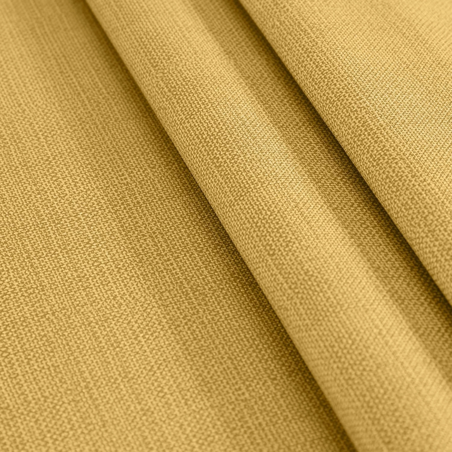 Cafe Hotel Linen Look Solid Color Heavy 4 Gauge Vinyl Flannel Backed Tablecloth, Indoor/Outdoor Wipe Clean Tablecloth, 60 Inch x 120 Inch Oblong/Rectangle, Gold