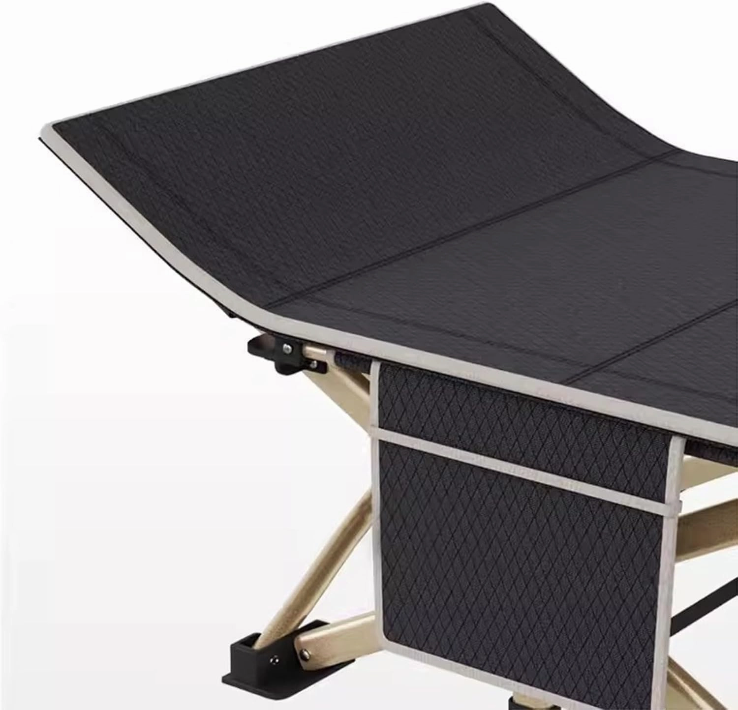 Camping Cot Oxford Cloth Sleeping Cots for Adults W/Carry Bag Reclining Chaise for Outdoor Load 190 Lbs Folding Camping Cot
