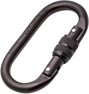 Carabiner Clips Alloy Steel Oval Shape 25KN High Strength Screw Locking Carabiner Outdoor