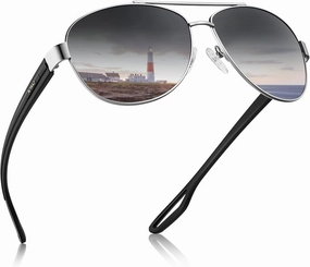 CARFIA Lightweight Retro Pilot Sunglasses for Women Polarized UV Protection, Trendy Outdoor Driving Lady Sunnies Metal Frame