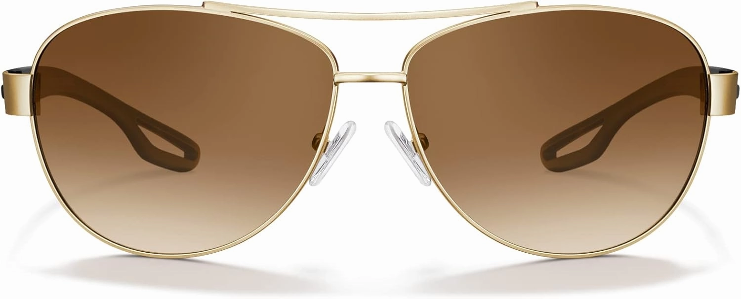 CARFIA Lightweight Retro Pilot Sunglasses for Women Polarized UV Protection, Trendy Outdoor Driving Lady Sunnies Metal Frame