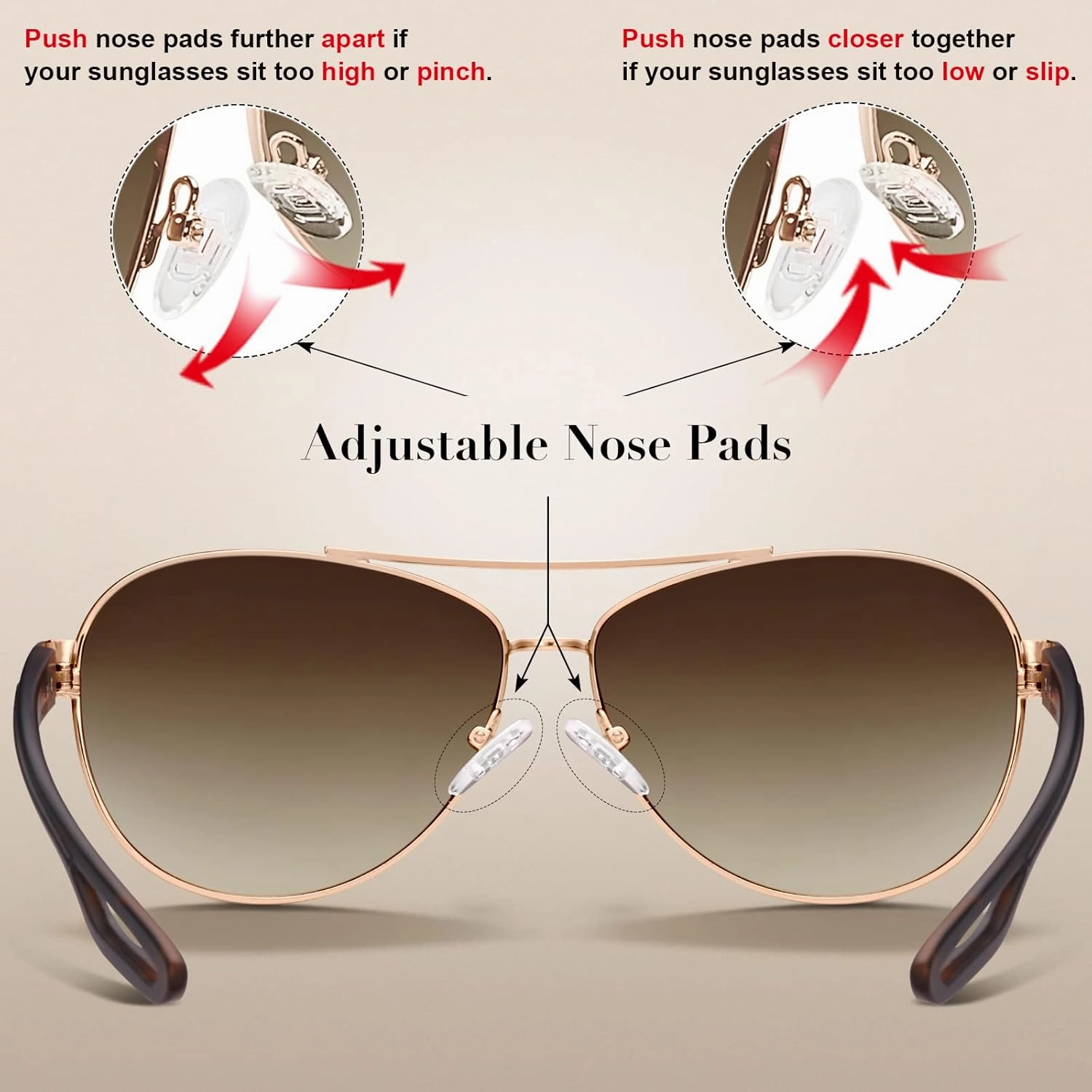 CARFIA Lightweight Retro Pilot Sunglasses for Women Polarized UV Protection, Trendy Outdoor Driving Lady Sunnies Metal Frame