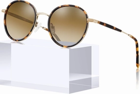 CARFIA Retro Small Round Polarized Womens Sunglasses UV Protection, Trendy Vintage Stylish Designer Sunglasses CA1949