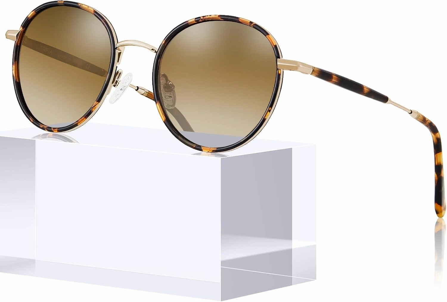 CARFIA Retro Small Round Polarized Womens Sunglasses UV Protection, Trendy Vintage Stylish Designer Sunglasses CA1949