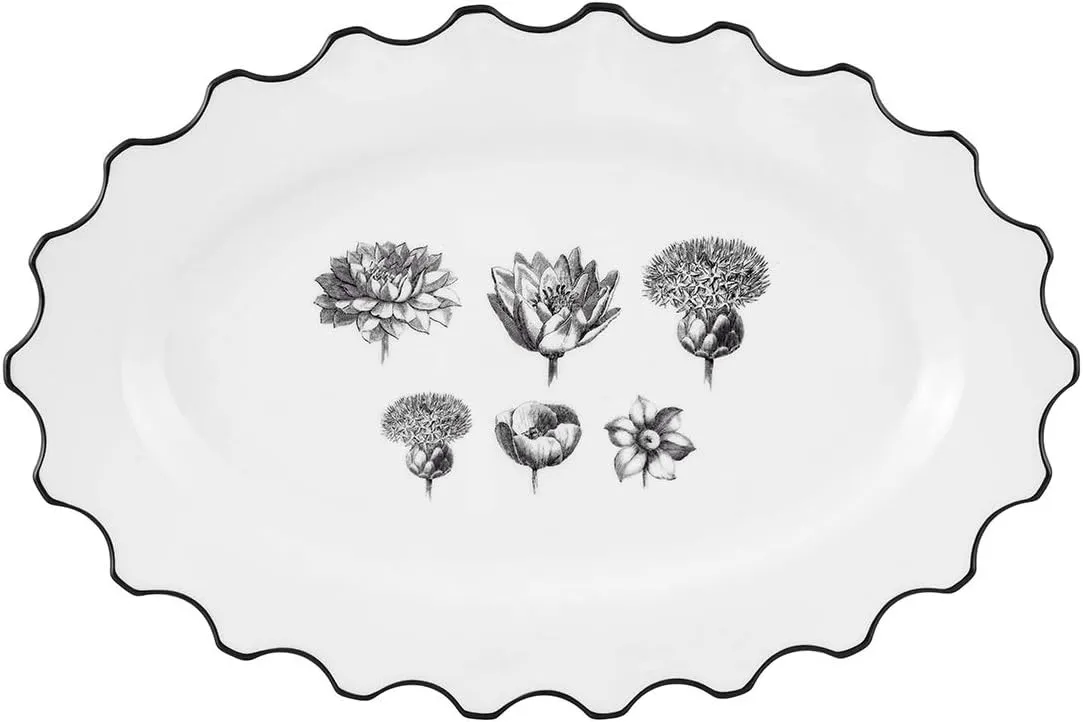 Christian Lacroix 21133522 Herbariae Small Oval Platter 13"