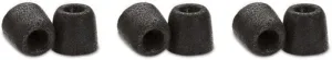 Comply 100 Core Series | Memory Foam Replacement IEM Ear Tips for Etymotic, Westone, Klipsch & More | Superior Noise Isolation, Ultimate Comfort, Secure Fit | TechDefender, Black, Large (3 Pairs)