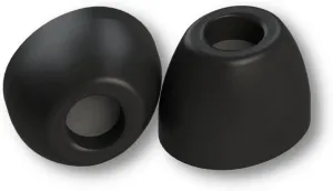 Comply 400 Core Series | Memory Foam Replacement IEM Ear Tips for Campfire Audio, Sennheiser, & More | Superior Noise Isolation, Ultimate Comfort, Secure Fit | Oval, Black, Small (3 Pairs)