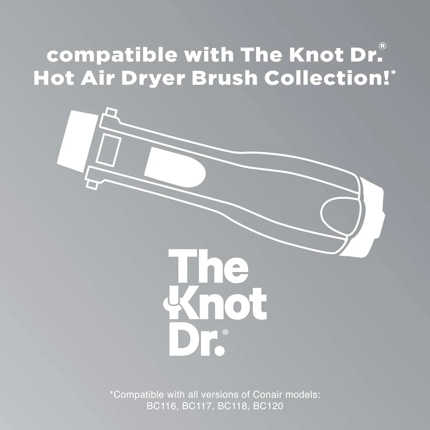 Conair INFINITIPRO BY CONAIR Large Oval Brush, Create Glam Waves on Medium to Long Hair, Compatible with INFINITIPRO BY CONAIR The Knot Dr. Dryer Brushes