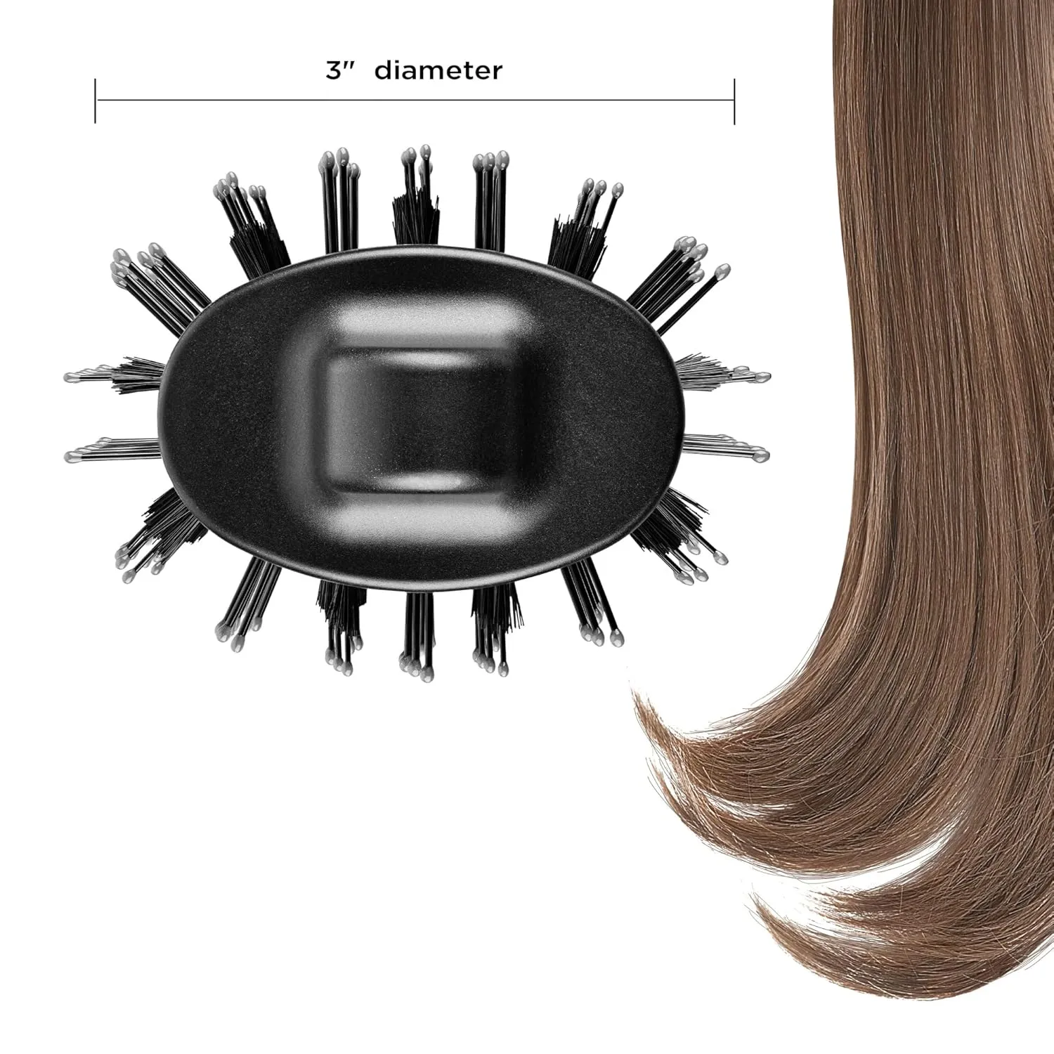 Conair INFINITIPRO BY CONAIR Large Oval Brush, Create Glam Waves on Medium to Long Hair, Compatible with INFINITIPRO BY CONAIR The Knot Dr. Dryer Brushes