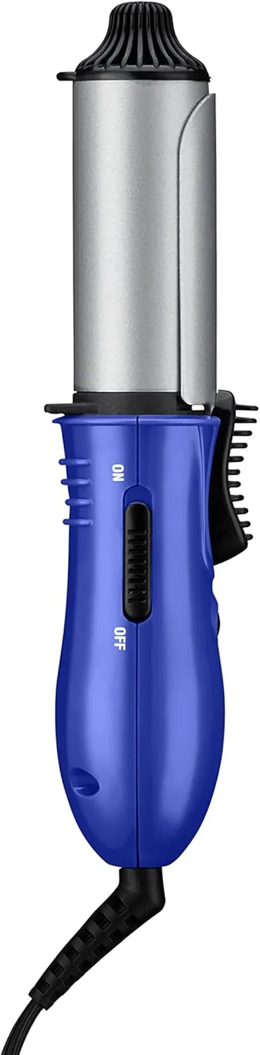 Conair Travel Curling Iron, Mini 1 Inch Ceramic Curling Iron in Blue by Travel Smart