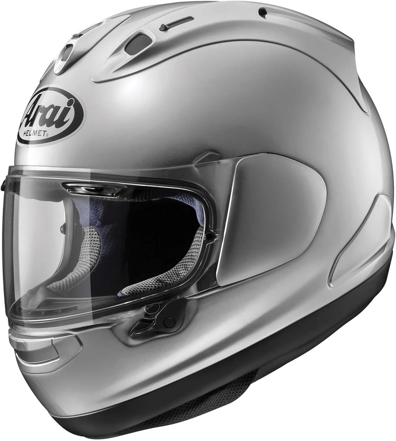 Corsair-X Solid Adult Street Motorcycle Helmet - Aluminum Silver/Small