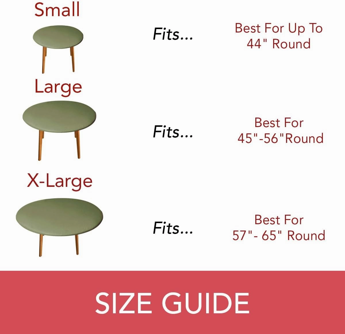 Covers For The Home Deluxe Elastic Edged Flannel Backed Vinyl Fitted Table Cover - Basketweave (Green) Pattern - Small Round Oblong Oval - Fits Tables up to 40" - 44" Diameter