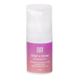 Curacoro Lash Lift Perm Lotion - Professional Eyelash Perm Kit, Semi-Permanent Lash Curling, Nourishing Collagen, Hygiene Safe & Easy to Clean, Professional Use (Step 2)