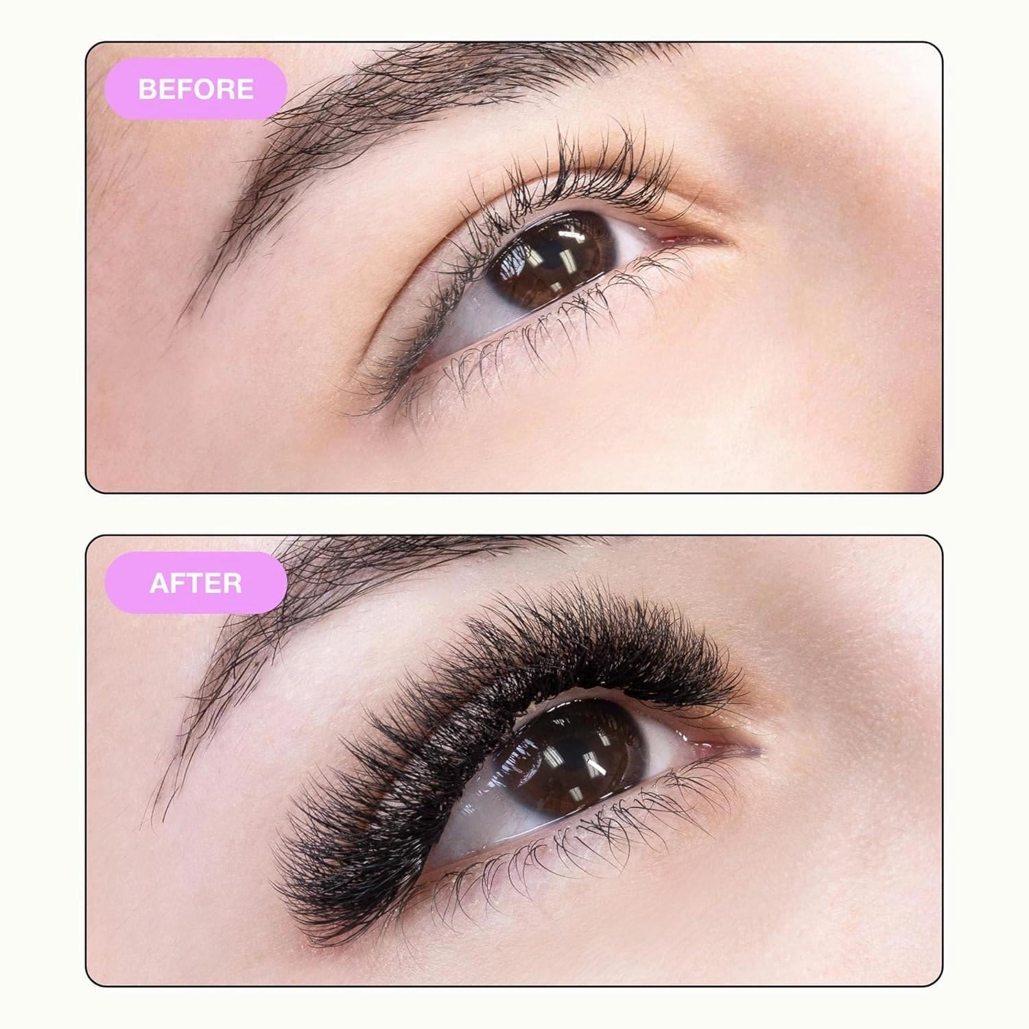 Curacoro Promade Mix 750 Fans - Handmade Volume Eyelashes, Multi Selections From 5D To 12D, C CC D Curl, Thickness 0.03~0.1 mm, 9-18mm Length, Long Lasting & Easy Application (5D-0.07 C, 11-12-13mm)