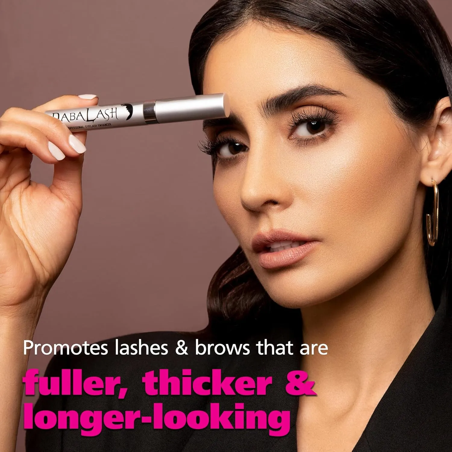 DABALASH Professional Eyelash & Eyebrow Growth Serum with Castor Oil – Promotes the Appearance of Naturally Longer, Fuller, Thicker & Stronger Lash   Brow Hair – 0.18 oz
