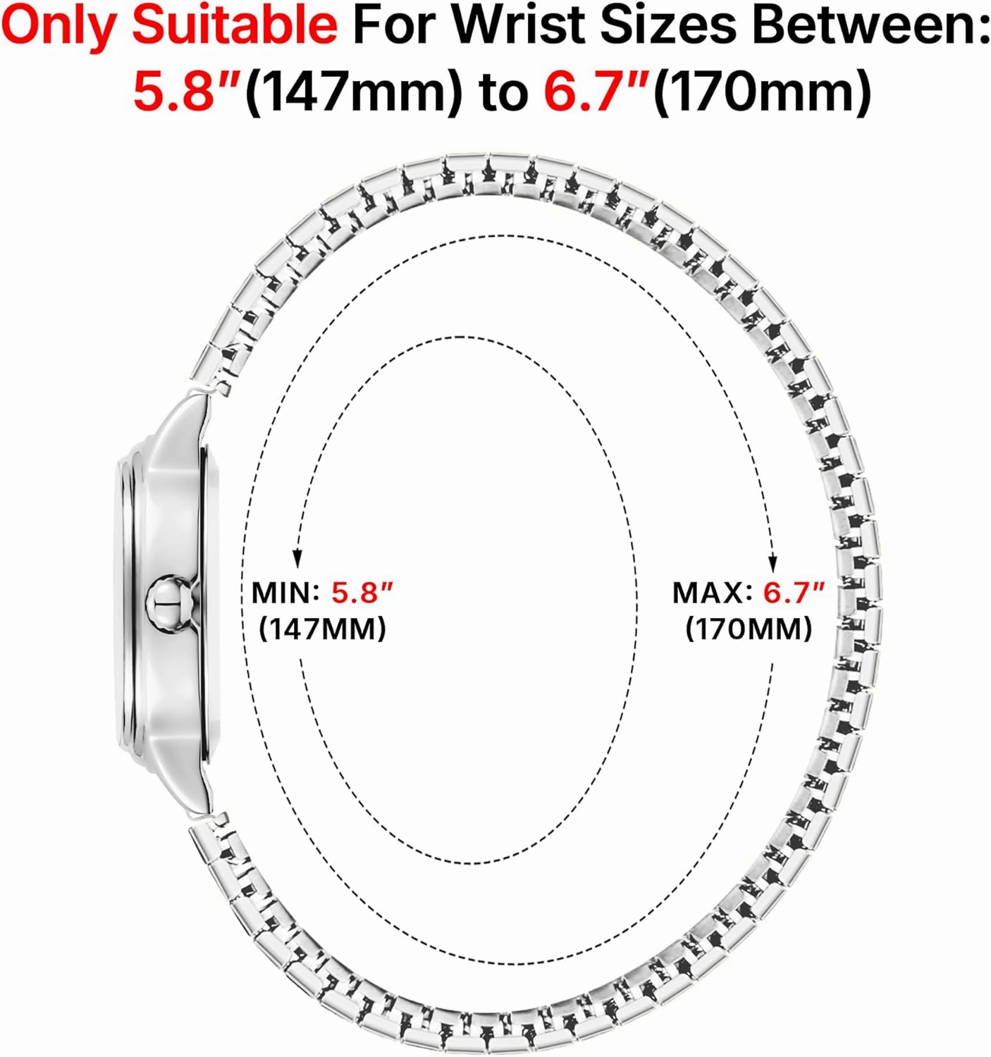 Dainty Gold Watches for Women, Easy to Read Ladies Analog Watch, 30M Waterproof, Luminous Dial, Stainless Steel Stretch Expansion Strap