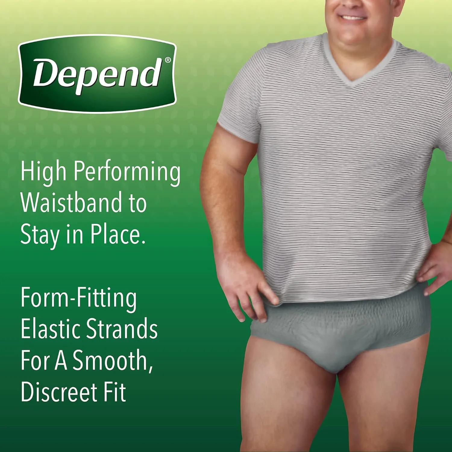 Depend FIT-FLEX Adult Underwear Pull On Large Disposable Heavy Absorbency, 47926 - Case of 34