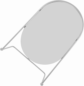 Didiseaon 13 Inch Oval Makeup Mirror Stand Desk Mirror for Vanity Bedroom Living Room