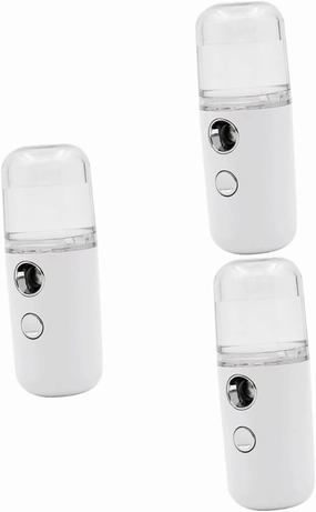 Didiseaon 3pcs Mini Humidifier Portable Skin Moistener Handheld Water Replenisher Nano Spray for Hydration for Home Use Routine