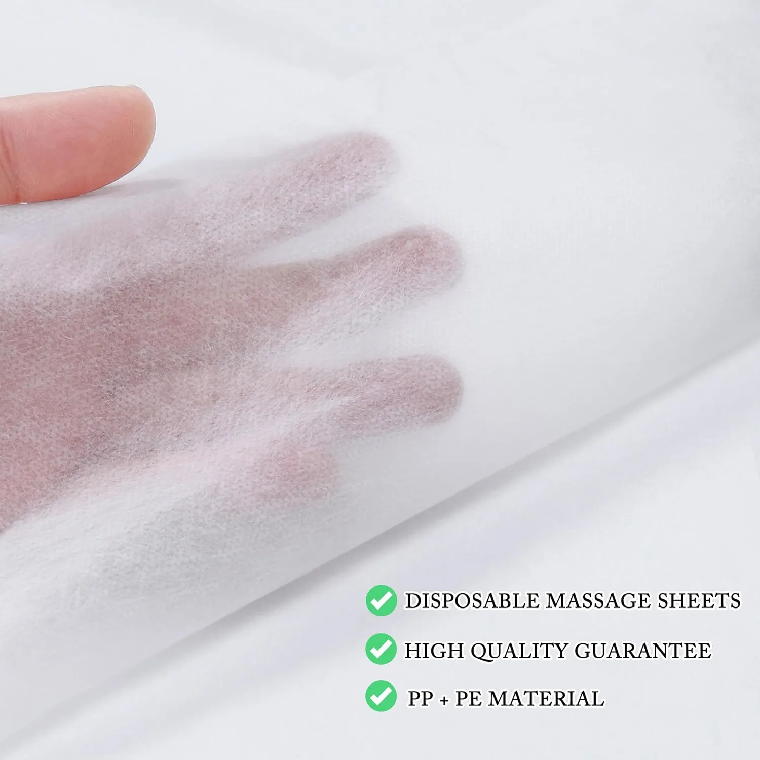 Disposable Bed Sheets 100 Pcs 31" x 71" Massage Table Sheets Non Woven Fabric SPA Bed Cover Breathable for Massage Beauty Tattoos(White)