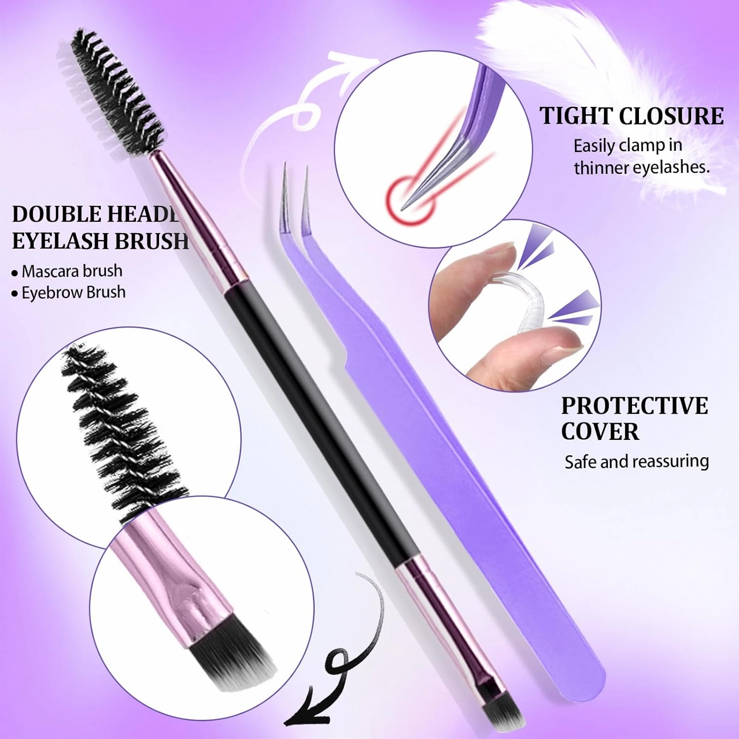 DIY Lash Extension Kit 840Pcs D Curl Individual Lash Clusters Eyelashes Extension Set with Mirror Lash Storage Box Lash Bond&Seal Glue Remover Tweezers Lash Brush Applicator