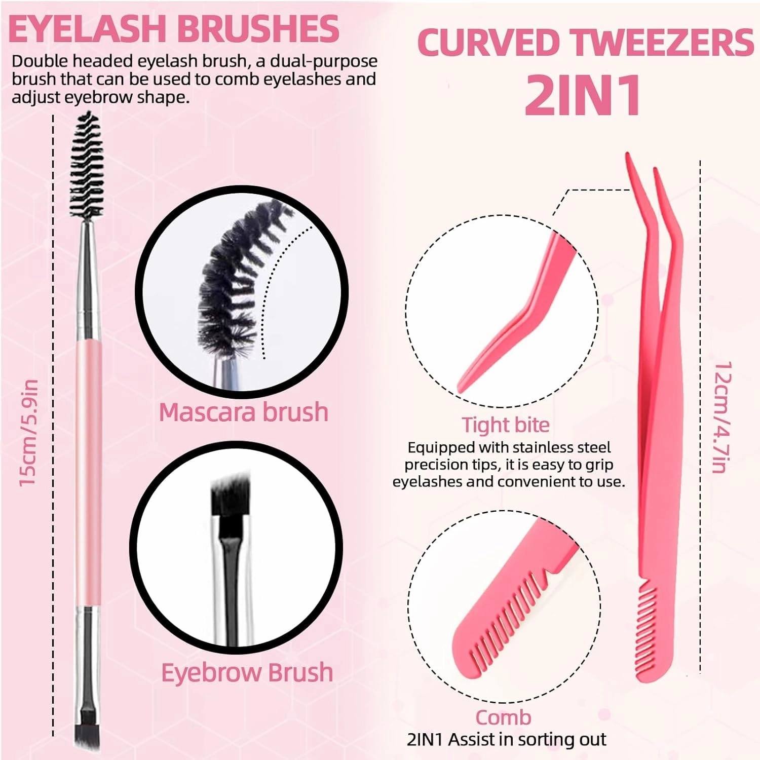 DIY Wispy Lash Extension Kit 580Pcs D Curl 6 styles Fox Eye Lashes Clusters Eyelash Extension with Lash Bond and Seal,Quick Glue Remover Tweezers Eyelash Brush Mini Applicator