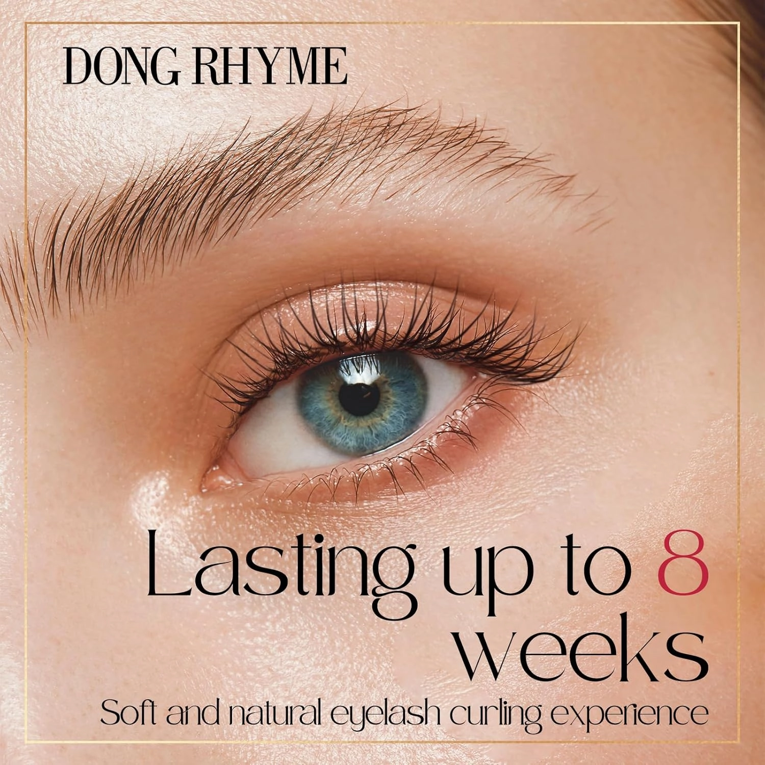 DONG RHYME 2025 Upgraded Lash Lift Kit - 2 in 1 Lash Perm Kit, Professional Instant Eyelash Lift Kit, Semi-Permanent Lash Curling Brow Lamination Kit, Salon Result for a Supermodel Look at Home Use