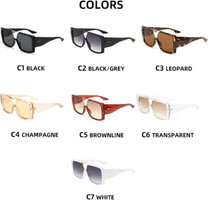 Double-beam Large-frame Metal Hybrid Sunglasses Are Both Slimming and Uv-protective.