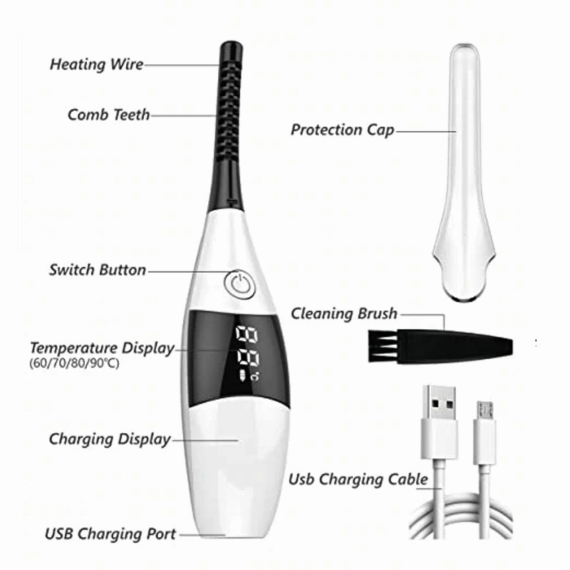 Electric Eyelash Curler Heated Eyelashes Curling Beauty Makeup Tool