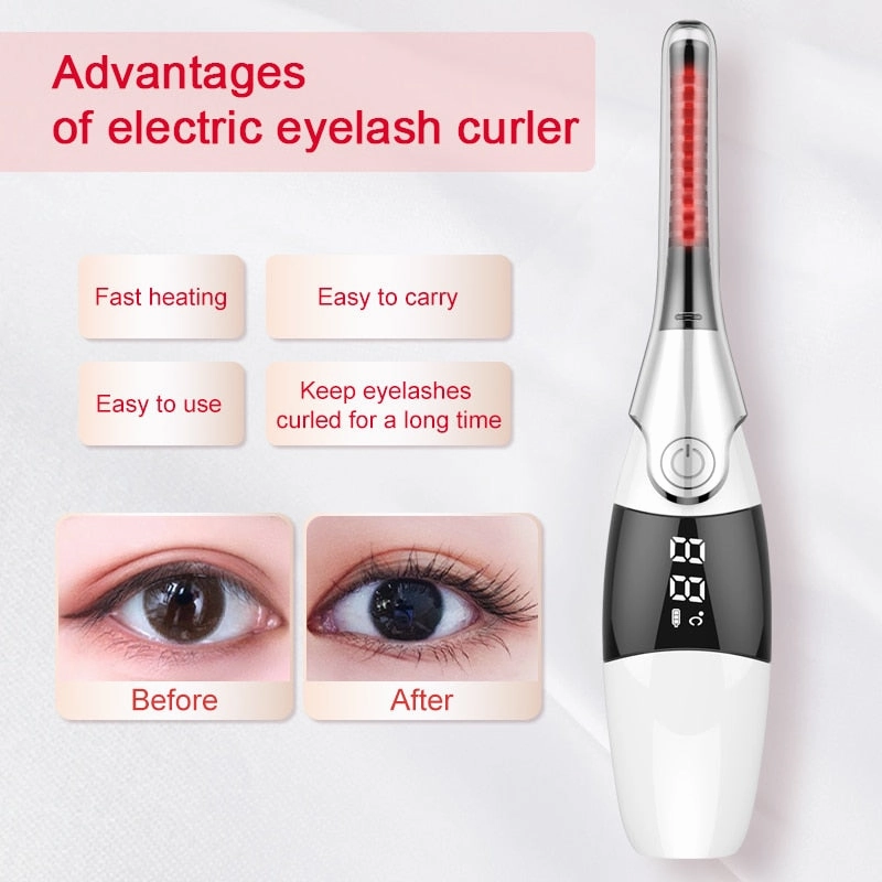 Electric Eyelash Curler Heated Eyelashes Curling Beauty Makeup Tool