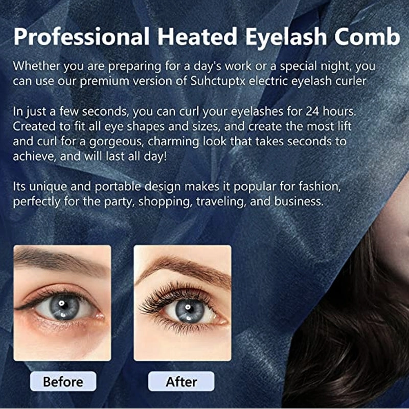 Electric Eyelash Curler Heated Eyelashes Curling Beauty Makeup Tool