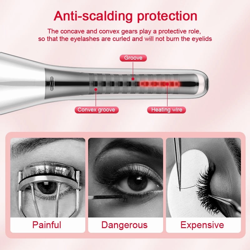 Electric Eyelash Curler Heated Eyelashes Curling Beauty Makeup Tool