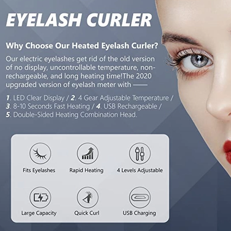 Electric Eyelash Curler Heated Eyelashes Curling Beauty Makeup Tool