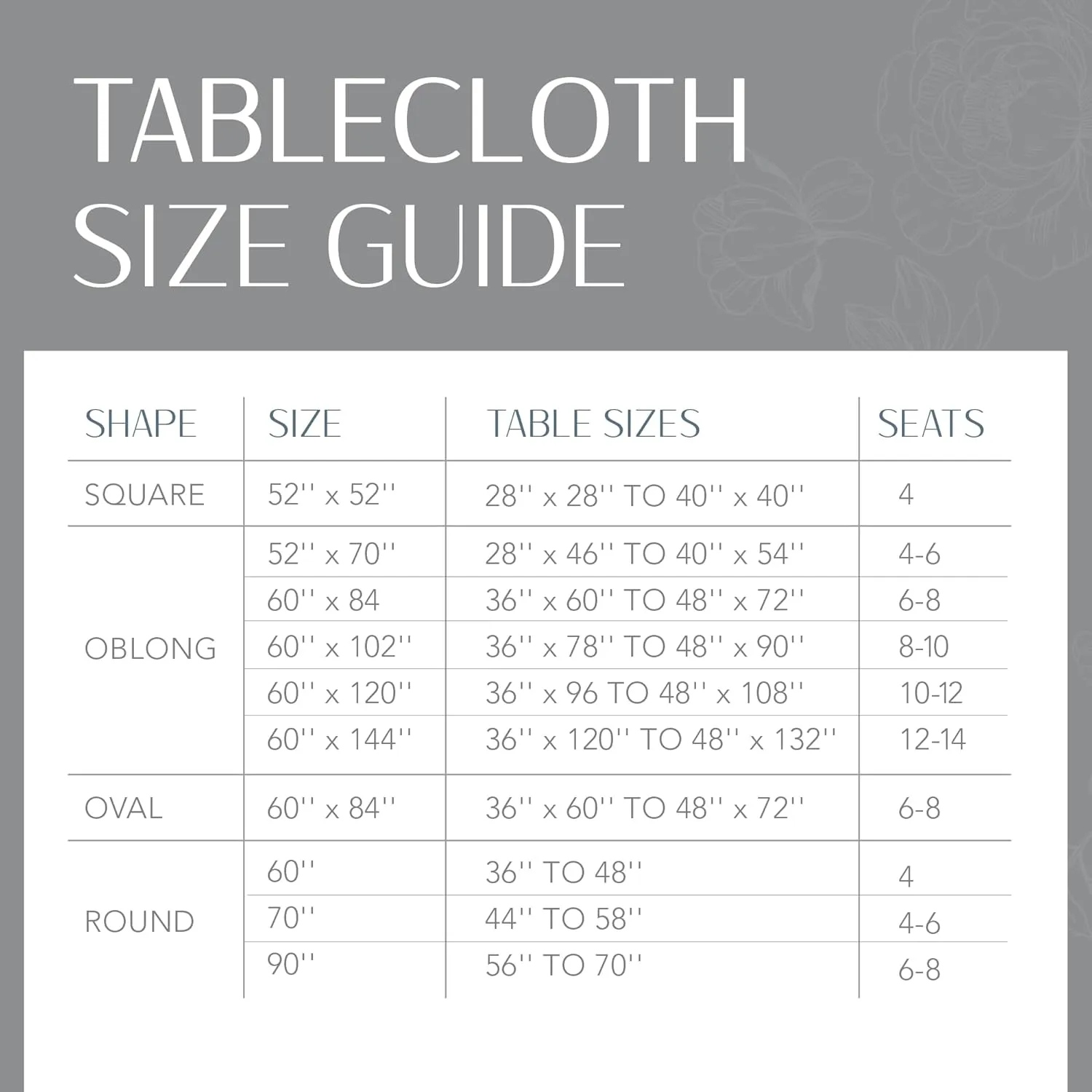Elrene Home Fashions Laurel Solid Texture Water and Stain Resistant Tablecloth, 60"X84" Oval, Ivory