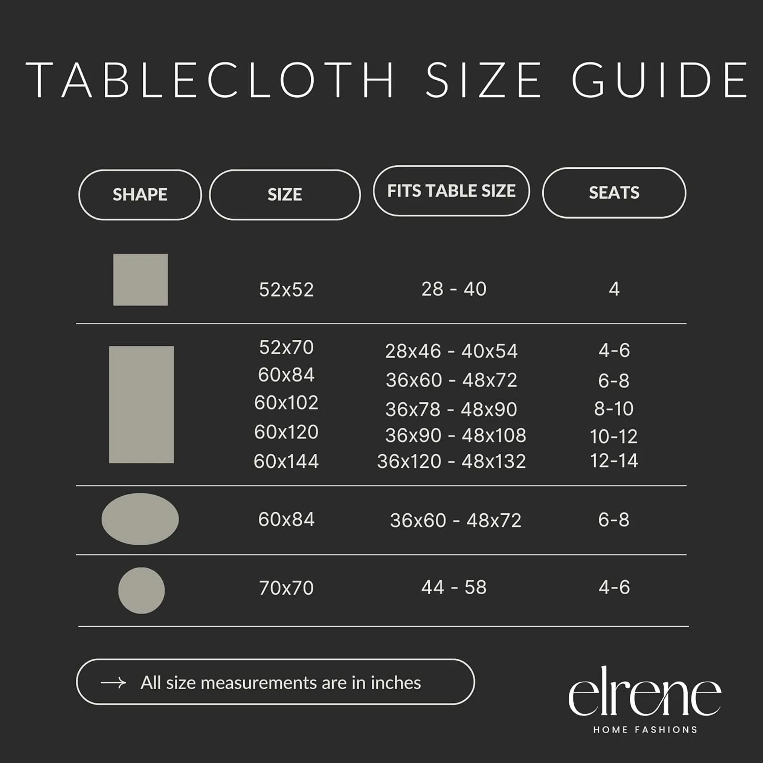 Elrene Home Fashions Poinsettia Elegance Jacquard Christmas/Holiday Waterproof Stain Resistant Dining Tablecloth, 60"X144" Oblong/Rectangle, Green