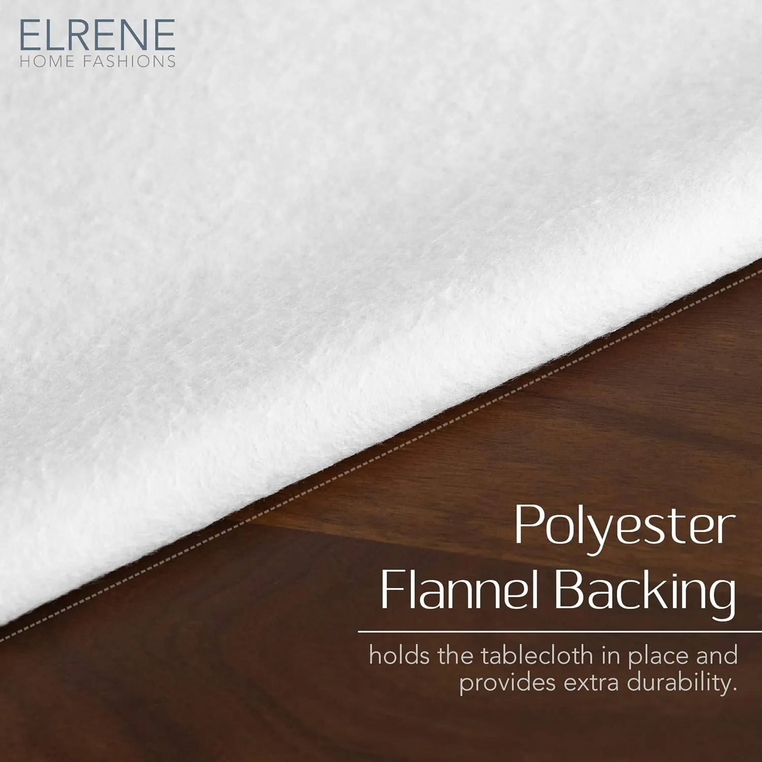 Elrene Home Fashions Savannah Boho Paisley Water- and Stain-Resistant Vinyl Tablecloth with Flannel Backing, 60 Inches X 120 Inches, Rectangle, Blue