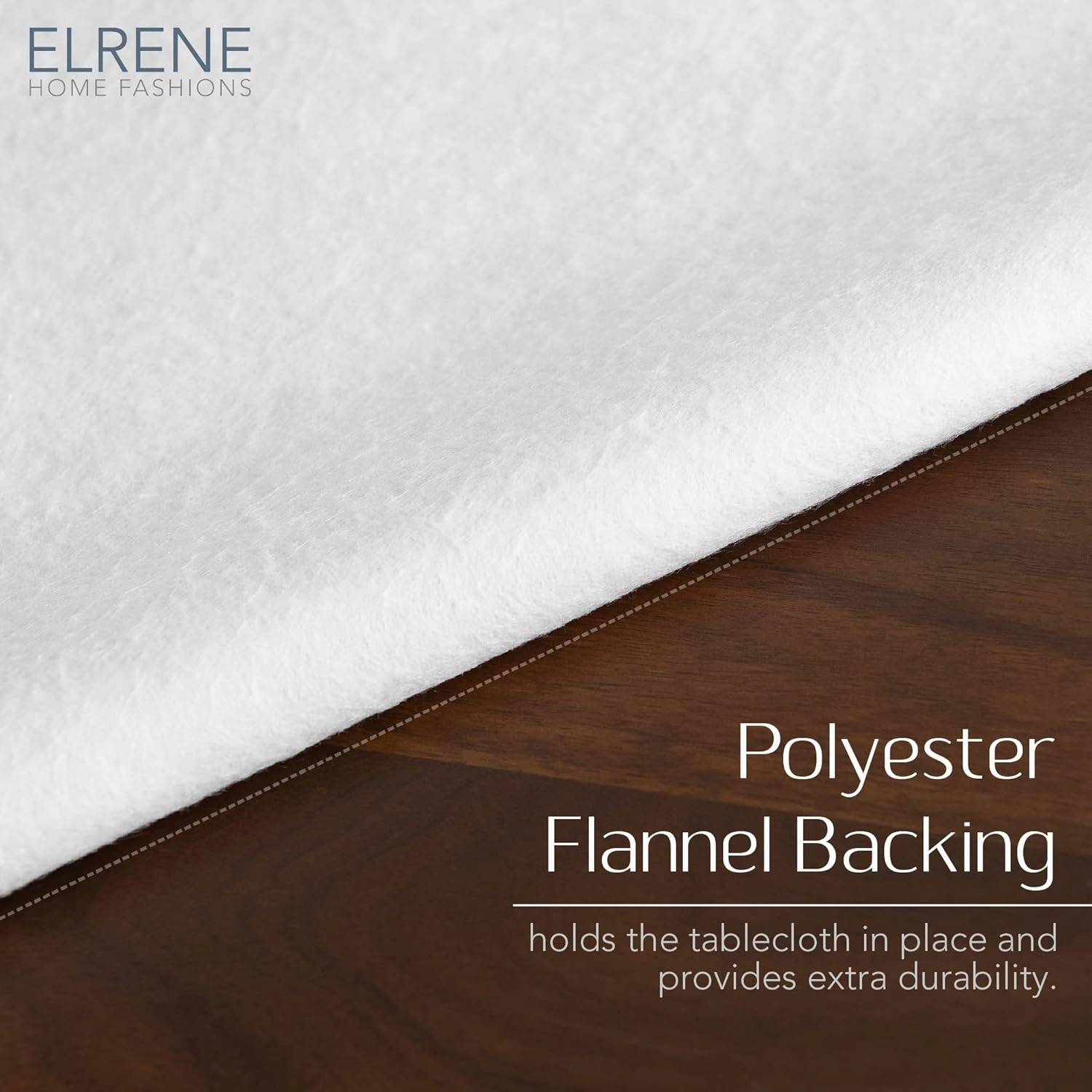Elrene Home Fashions Mesa Marble Water- and Stain-Resistant Vinyl Tablecloth with Flannel Backing, 60 Inches X 120 Inches, Rectangle, Black