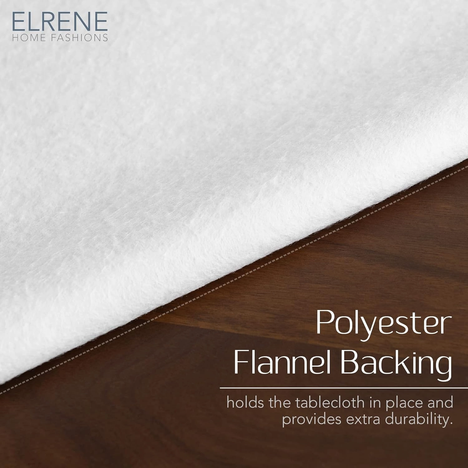Elrene Home Fashions Mesa Marble Water- and Stain-Resistant Vinyl Tablecloth with Flannel Backing, 60 Inches X 84 Inches, Rectangle, Black