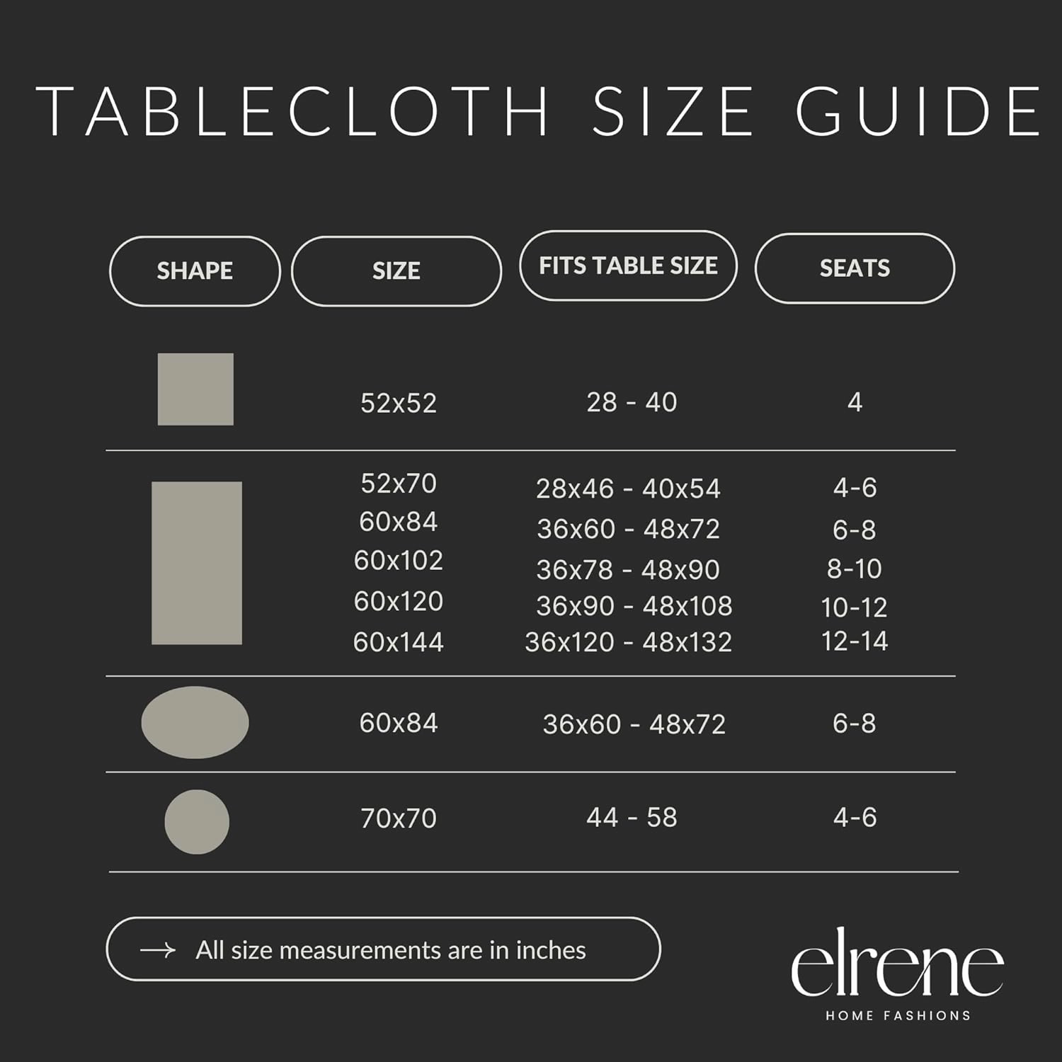 Elrene Home Fashions Poinsettia Elegance Jacquard Christmas/Holiday Wrinkle Resistant Dining Tablecloth, 52"X70" Oblong/Rectangle, Green