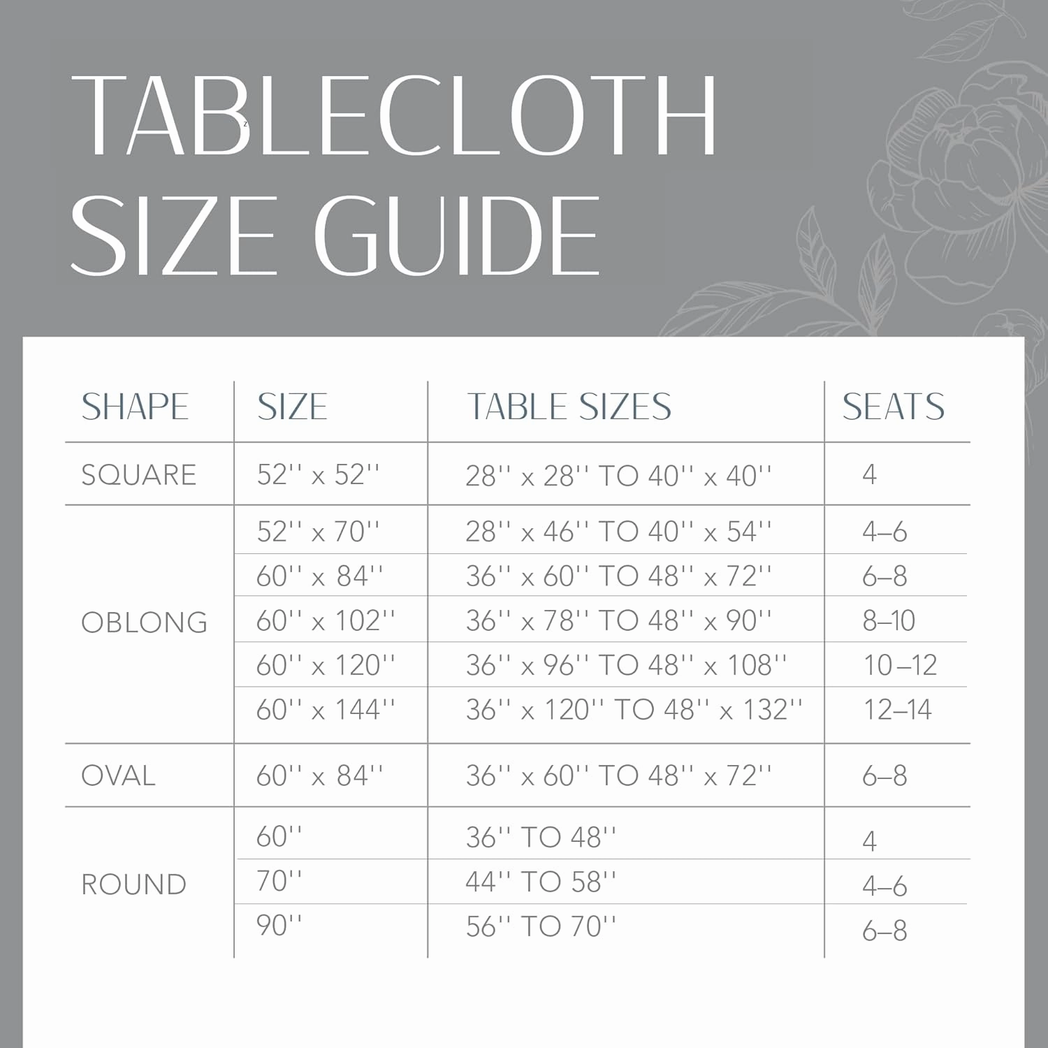 Elrene Home Fashions Vintage Lemon and Citrus Blooms Water- and Stain-Resistant Vinyl Tablecloth with Flannel Backing, 70 Inches X 70 Inches, Round