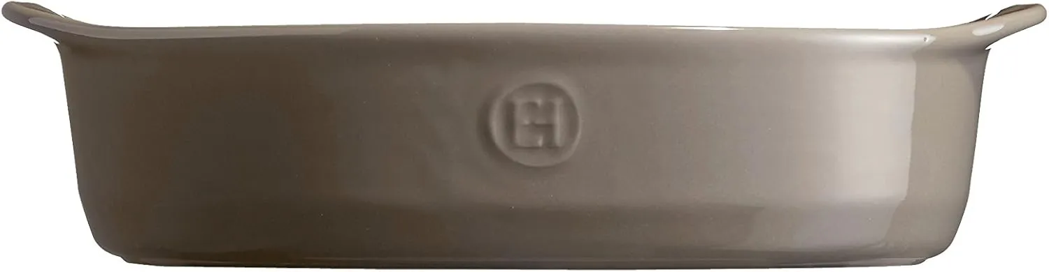 Emile Henry Small Oval Oven Dish, 1.4 quart, Flint