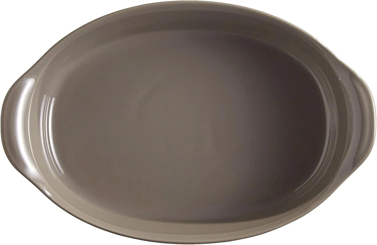 Emile Henry Small Oval Oven Dish, 1.4 quart, Flint