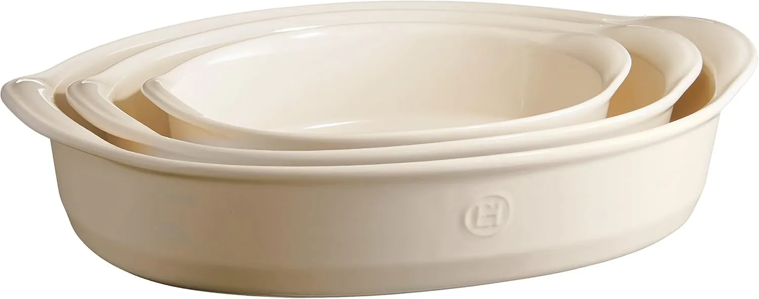 Emile Henry The Right Dish Oval Baking Dish 13.8 x 8.8 x 3|Clay