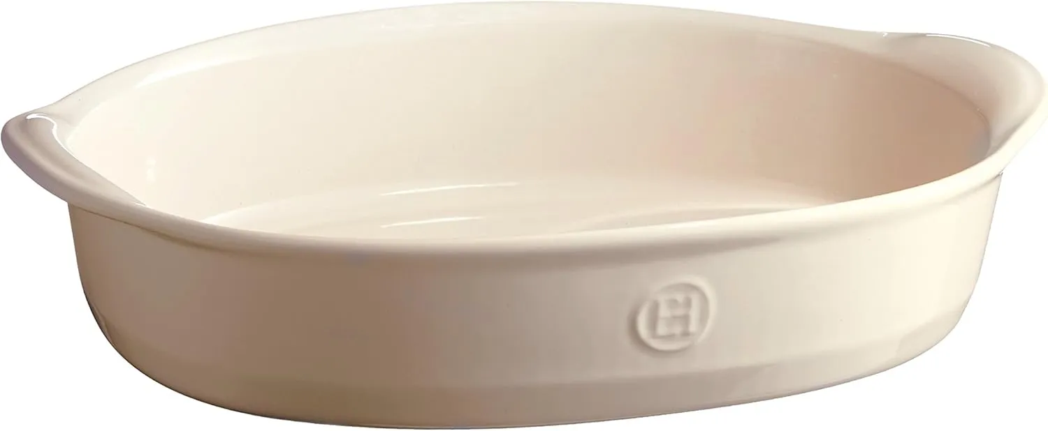 Emile Henry The Right Dish Oval Baking Dish 13.8 x 8.8 x 3|Clay